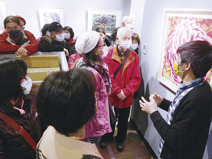 「版繹時代–2022金門國際版畫展」，1月27日起於金門縣文化局展覽廳盛大展出，展期至3月1日止。（李增汪攝）