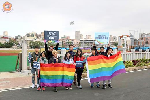 金大社團發起「婚姻平權」遊行活動。（圖由學生提供）