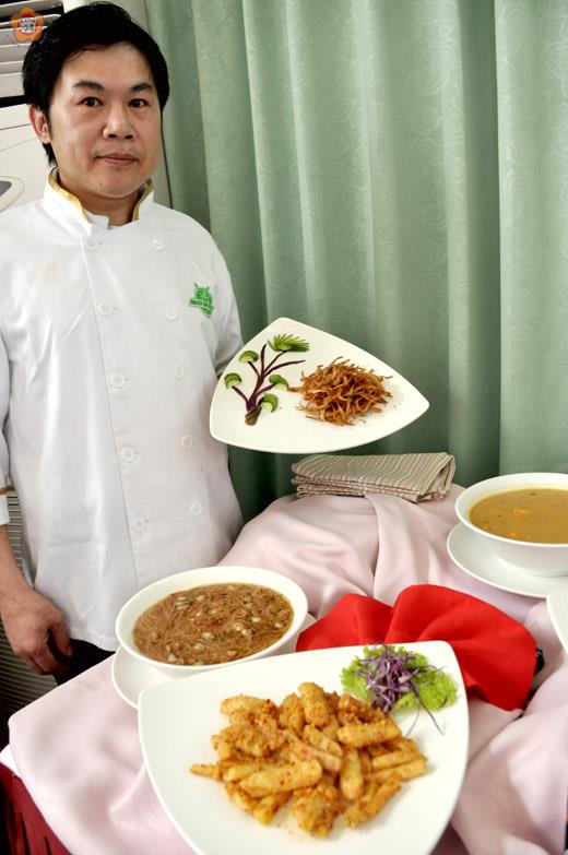   黃金泉：做菜是藝術，吃菜是享受。（張建騰攝）