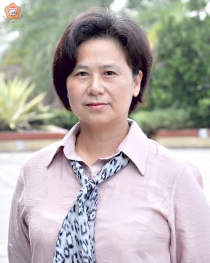 劉湘金是國立金門農工創校以來第一位女性校長。(張建騰攝)