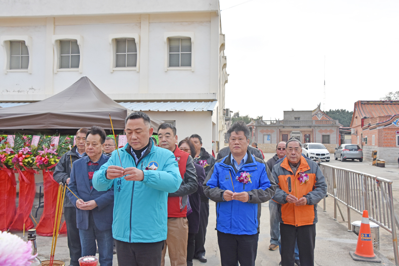 安岐社區活動中心暨安美村辦公處大樓舉行動土祭典儀式。（李金鎗攝）