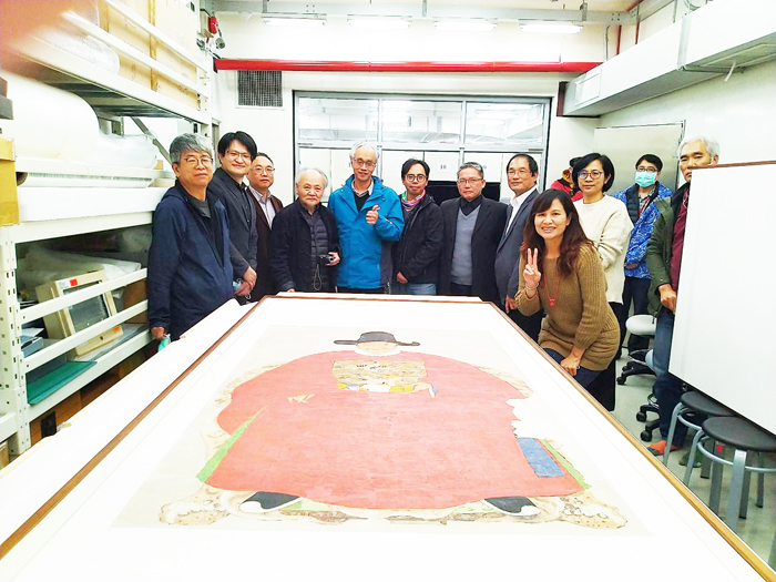 國家重要古物「蔡復一畫像」暫存國立臺灣博物館,擇日將迎回金門陳展。(金門縣文化局提供)