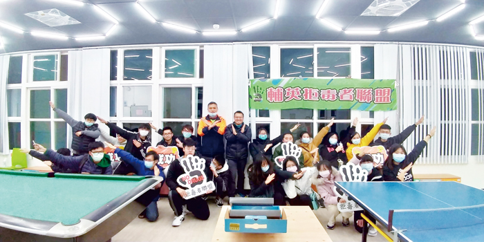 輔英科大來金宣導反毒。（校外會提供）