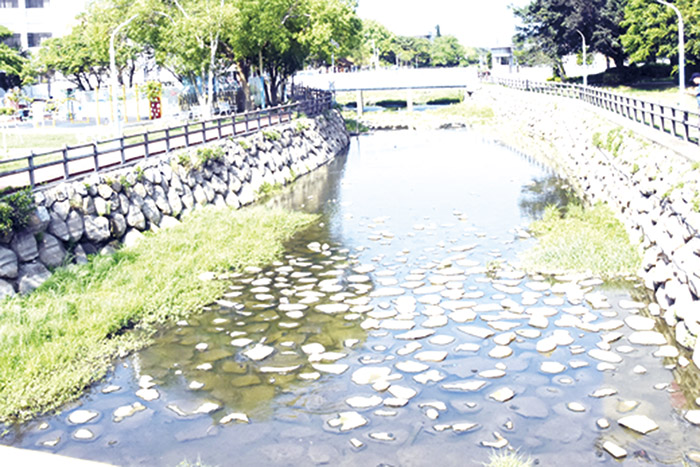 位於金門東半島的山外溪流經金湖鎮市中心，是金湖鎮的命脈及景觀重點。（本報資料照片）