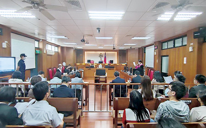 金門地方法院舉辦110年度第1輪次國民法官模擬法庭準備程序活動。
（金門地方法院提供）