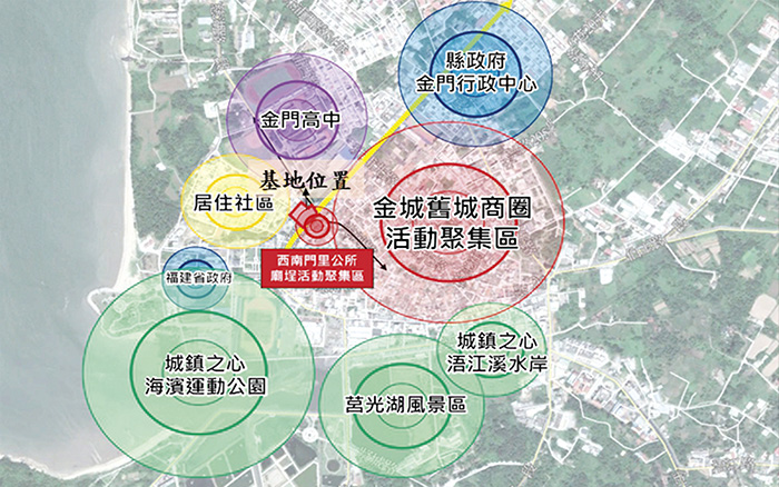 圖為本案基地地理區位圖。(縣府財政處提供)