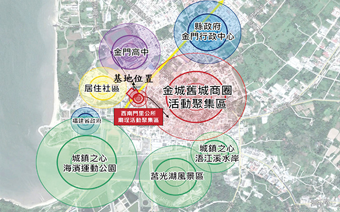 圖為本案基地地理區位圖。（縣府財政處提供）