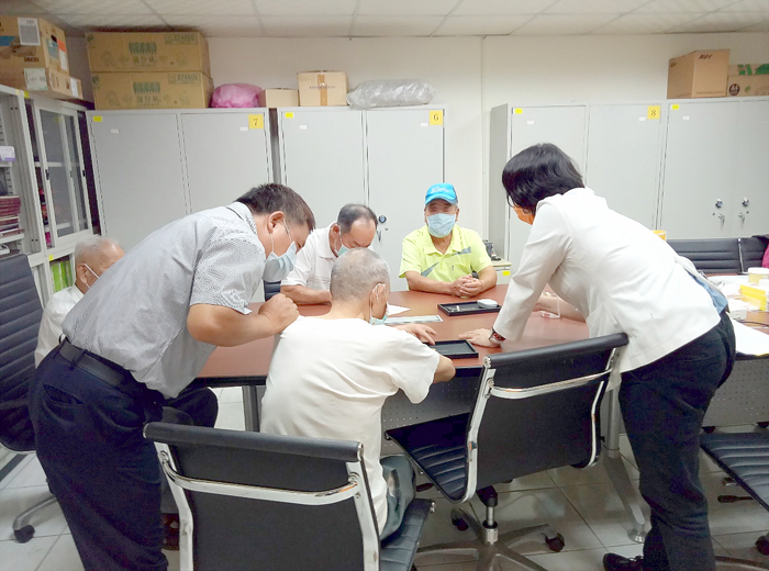 金門榮服處辦理「110年度第3季榮民助聽器巡迴服務」。（金門榮服處提供）
