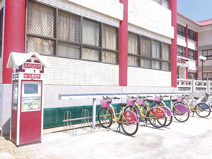 金門公共自行車（K-Bike）仁愛新村租賃站完成驗收並正式啟用，歡迎民眾多加利用。（觀光處提供）