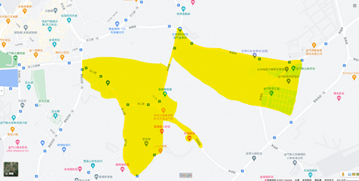 10月11日（星期一）：停水範圍包含桃園路一帶、金門酒廠寧山配銷處、東洲、上后垵、下后垵、浯江路及金山路一帶。（水廠提供）