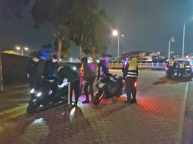 防疫鬆綁,金城分局維護治安不鬆懈。(照片由金城分局提供)
