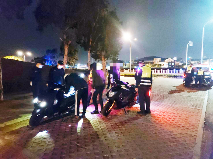 防疫鬆綁，金城分局維護治安不鬆懈。（照片由金城分局提供）