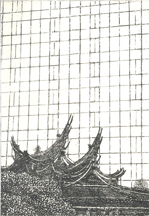 呂坤和即將展出的作品之一:〈華燈初上〉。(呂坤和提供)