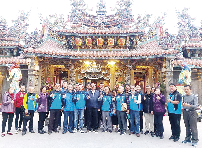 南門天后宮主委許燕輝率員參與「台灣開山媽祖聯誼會」成立大會。(金城南門境天后宮提供)