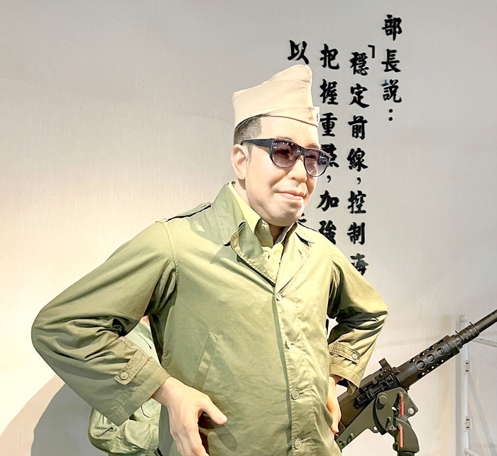 俞大維蠟像。（陳麗妤攝）