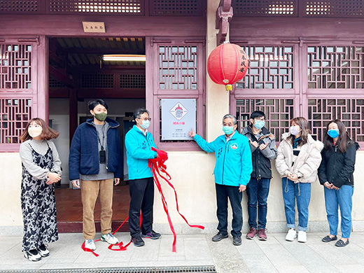 府於總兵署西科房設立總兵小舖,11日進行揭牌啟用。(詹宗翰攝)