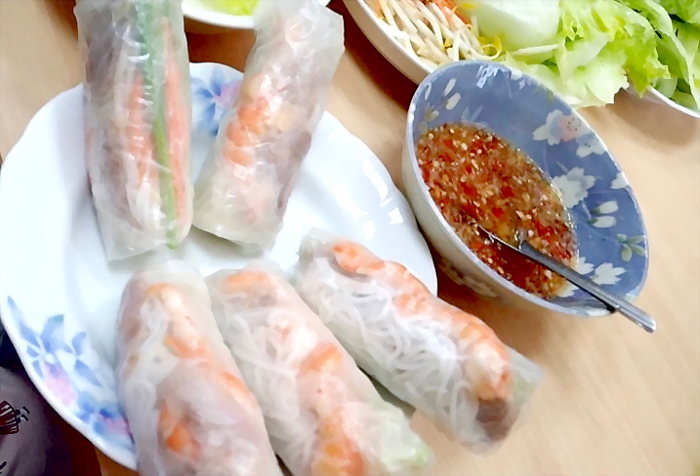 風味獨特的美食越南薄餅。（金門閩南文化協會提供）