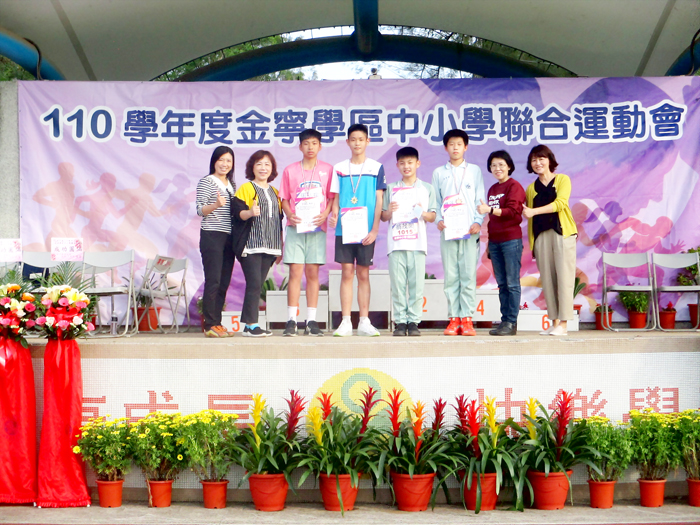 金寧學區運動會昨日各組優勝成績出爐。(金寧中小學提供)