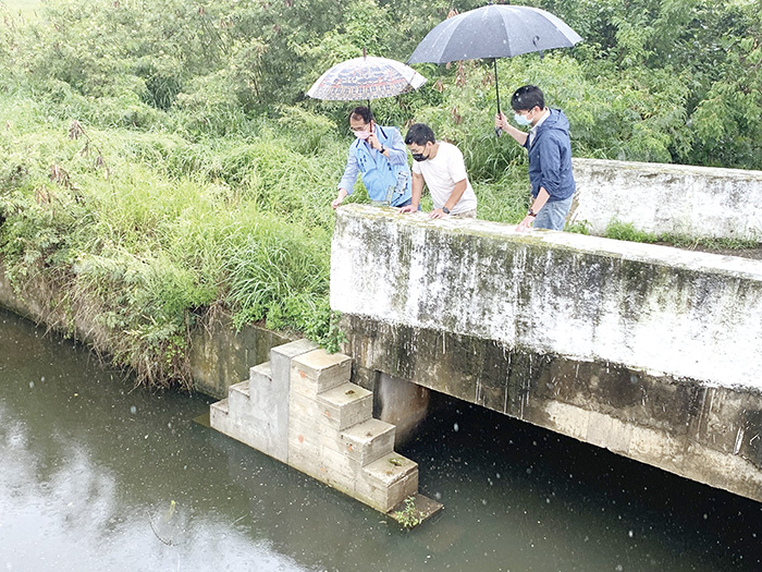 水獺生態友善階梯。(建設處提供)