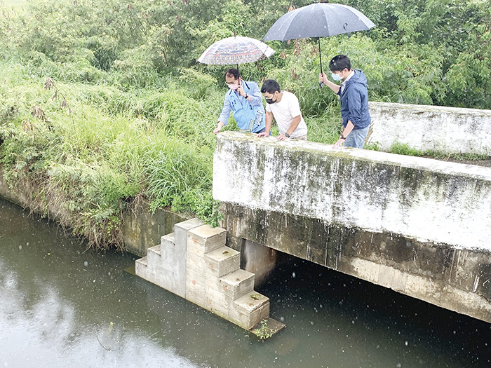 水獺生態友善階梯。（建設處提供）