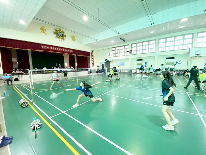 金門縣111學年度中小學羽球錦標賽圓滿落幕。(金沙國中提供)