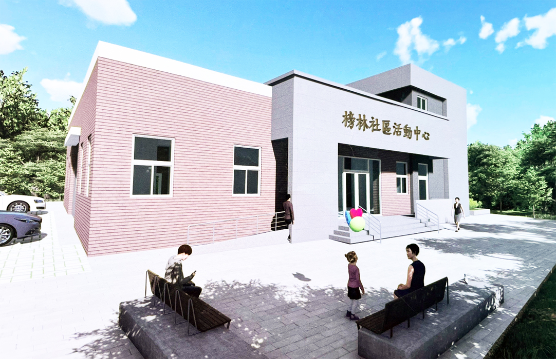 榜林社區活動中心示意圖。(陳冠霖攝)