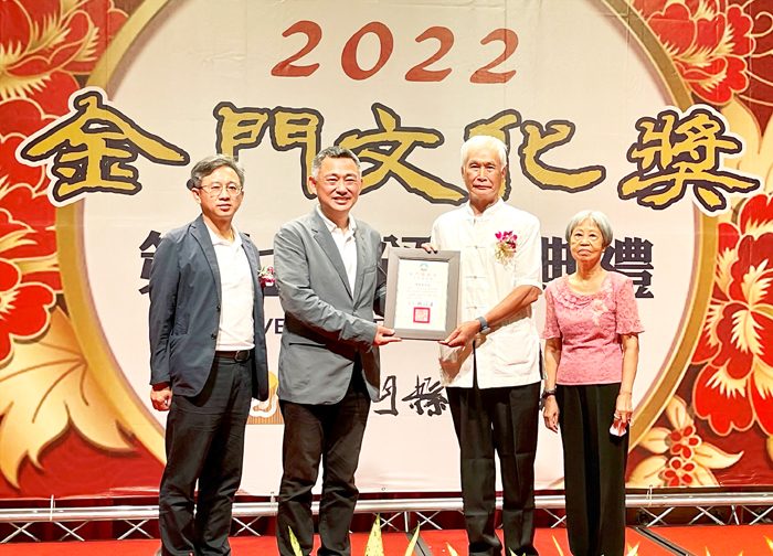 黃振良感謝太太董彩慶讓他無後顧之憂。(陳麗妤攝)