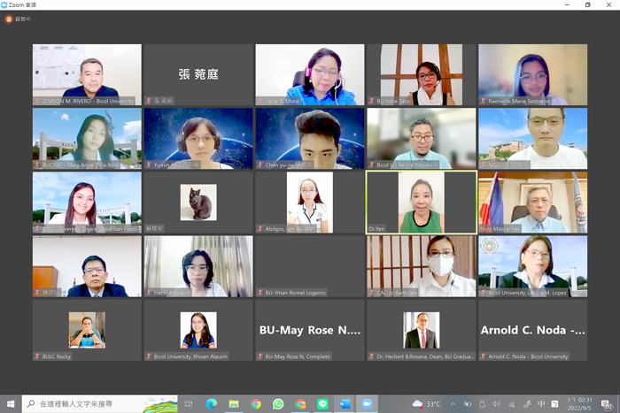 金門大學攜手菲律賓畢克大學，執行遠距中英語言交換計畫，以強化學生外語能力，提升國際競爭力。（金門大學提供）