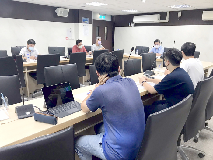 縣府資訊稽核小組由政風處處長陳宗強主持召開稽核前協調會議。（縣府政風處提供）