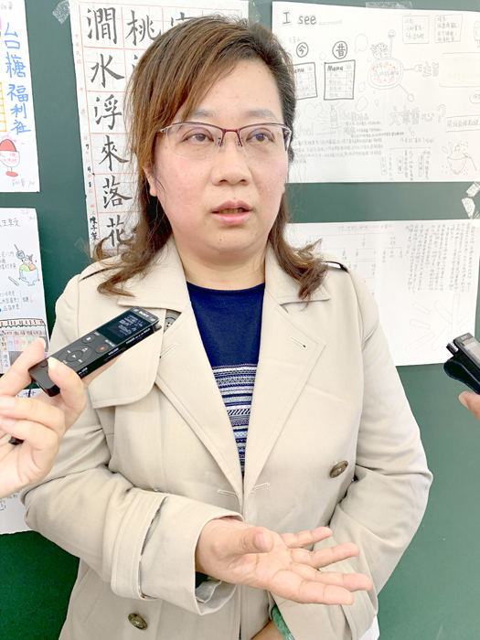 湖中語資班國文教師趙惠芬。（林靈攝）