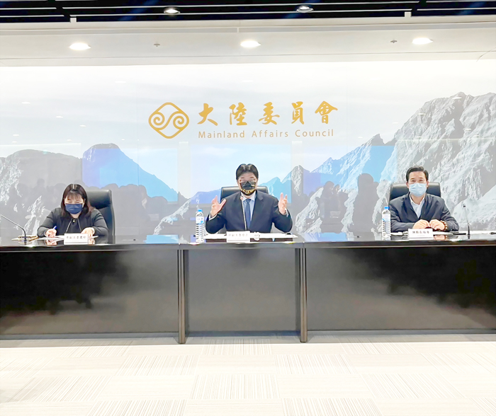 縣長陳福海昨日特別赴台出席大陸委員會召開的「金馬地區民眾春節交通專案應變小組第1次會議」。(縣府提供)