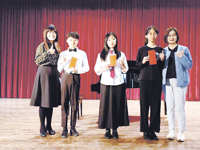 金門縣音樂協會昨日辦理「全國學生音樂比賽—金門縣賽前觀摩音樂會」。（金門縣音樂協會提供）