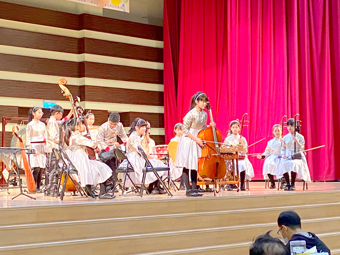 湖小國樂團榮獲全國學生音樂比賽合奏及絲竹樂優等。（金湖國小提供）