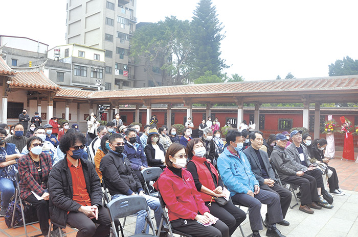 「2023文學金門豆梨季」昨日上午場在浯江書院舉行開幕式。（李增汪攝）