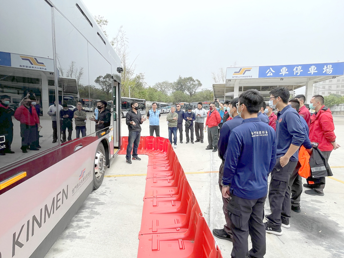 車船處目前有2輛Model T投入公車路線營運。（陳冠霖攝）