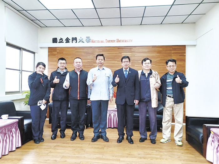 海巡署岸巡隊擴大人才招募,拜訪地區大學及高中職,期許金門在地之熱血青年投入海防最前線。(第九岸巡隊提供)