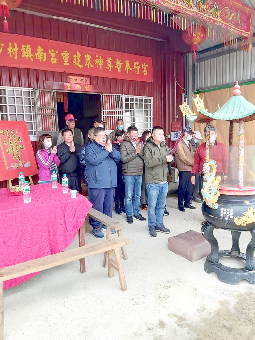 新北市蘆洲普庵寺帶領信眾,蒞臨后沙鎮南宮進行宗教交流。(許木進提供)