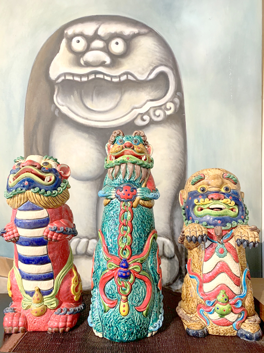 王明宗陶藝作品。（林靈攝）