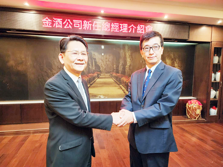 金酒新任總經理,確定由丁丞康(右)出任。(許峻魁攝)