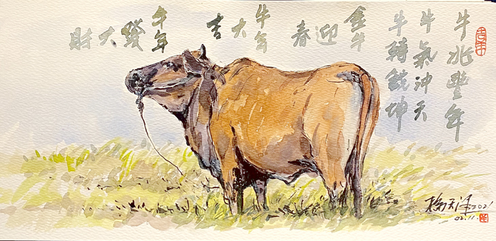 楊天澤畫作。（楊天澤提供）