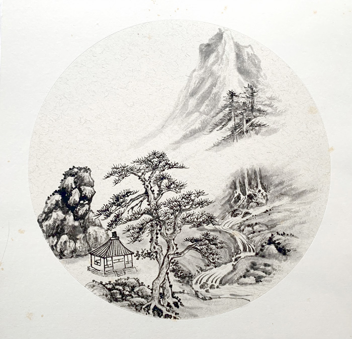 楊誠國畫作。（林靈攝）