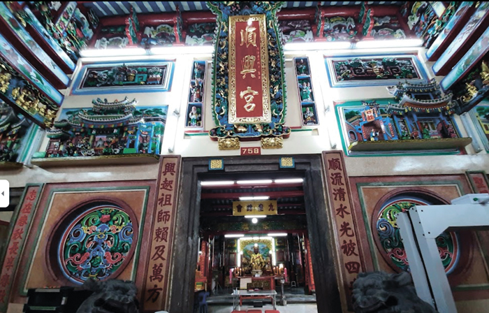 由泰國福建會館的鄉親所建的順興宮，是在地華人的信仰中心之一。