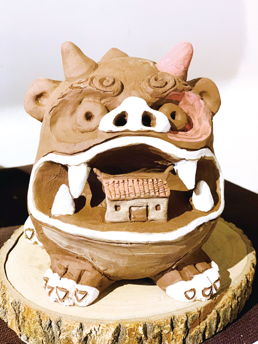 吳惠民陶藝作品。(林靈攝)