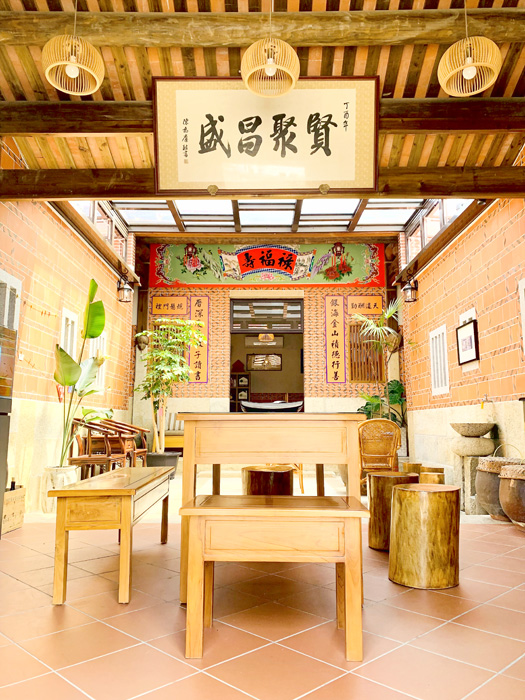 太武山下民宿一隅。(林靈攝)