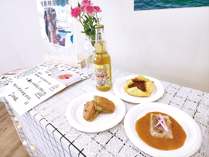 美食部落客陳已含用在地食材研發美食。（許峻魁攝）
