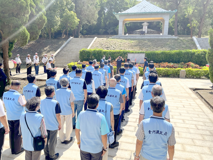 金門各界昨日公祭魯王406周年冥誕祭典,由縣長陳福海擔任主祭官。
(陳冠霖攝)