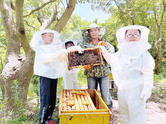 為實踐史懷哲服務精神，國立清華大學師資生第九次到古城國小舉辦為期三週的「師資生實踐史懷哲精神課業輔導營」活動。（古城國小提供）