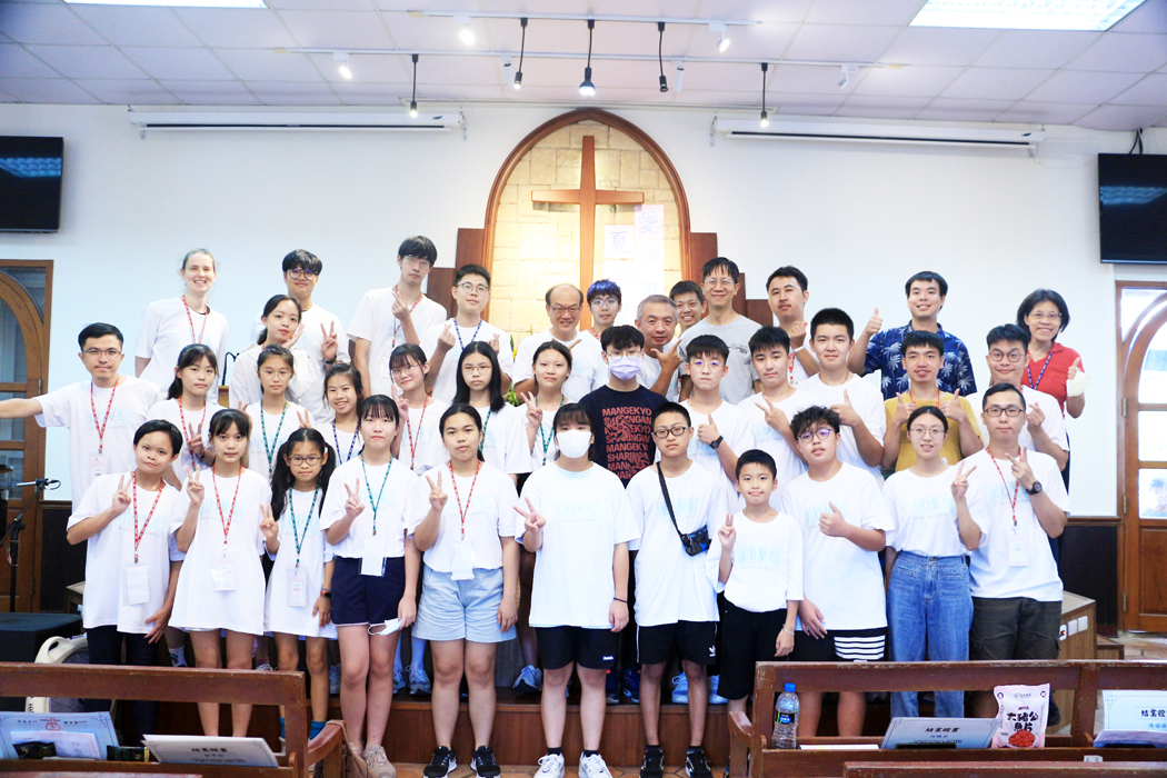 金門基督教會第二屆青少年營隊活動昨日結束。（金門基督教會提供）