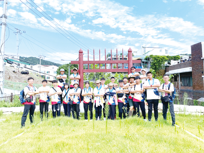 金門童軍代表團前往韓國參加「第25屆世界童軍大露營」。(翻攝金門縣教育處臉書)