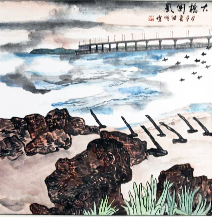 「水墨綴秋」金門縣水墨畫協會將於8月26日至9月6日在金門縣文化局舉辦112年度會員展。(金門縣文化局提供)